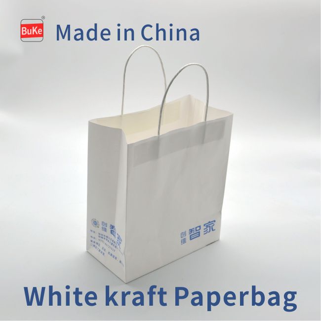 white kraft paperbag